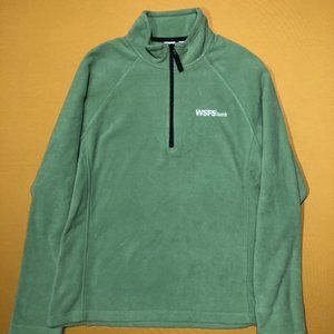 NWT Clique Mens Size L Green Pullover 1/4 Zip Casual Fleece Sweater
